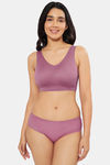 Amante Low Rise Three-Fourth Coverage Hipster Panty - Mellow Mauve — thumbnail 5